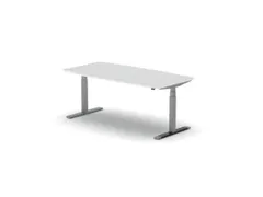 Elektrisch ihv Vergadertafel Vatvorm 1800x800mm Alu + Wit Blad