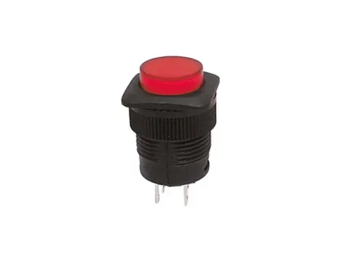Drukschakelaar Off-On Rood Led Verlichting