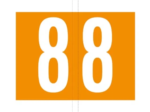 Jalema codetab 8 Oranje gelamineerd, rol van 500 tabs