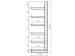 Rayonnage canitlever universel HxlxP 2000x2700x630mm 6bras (pied inclu