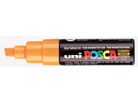 Verfstift Posca PC8K Brede punt 8mm schuin oranje