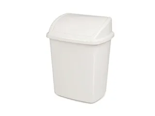 Afvalbak Swing 8 Liter Wit - 1