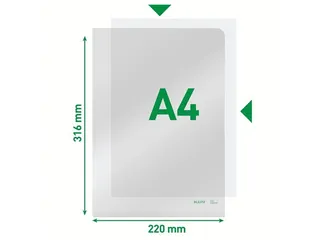 L-map Leitz 4153 premium A4 0.15mm PVC glashelder - 9