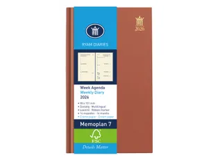 Agenda 2027 Ryam Memoplan 7 Nappa 7dagen/2pagina's assorti - 1