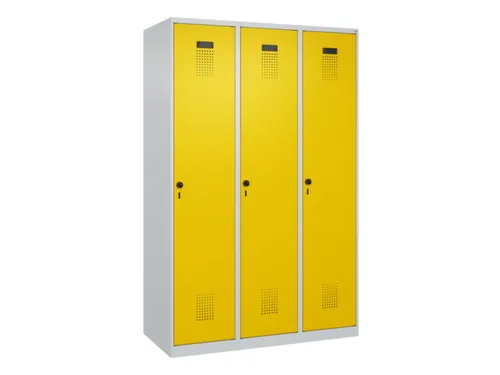 locker voor scheiding van kleding,HxBxD 1850x1200x500mm,3vak