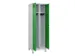 locker voor scheiding van kleding,HxBxD 1950x600x500mm,2vak