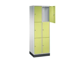 lockerkast,RAL 7035/RDS1108060,HxBxD 1950x620x500mm,2x3vakken - 1