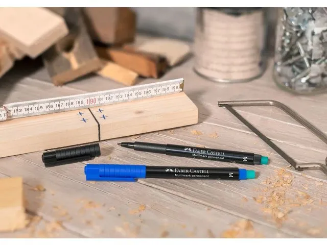 Marker Faber-Castell Multimark permanent M zwart