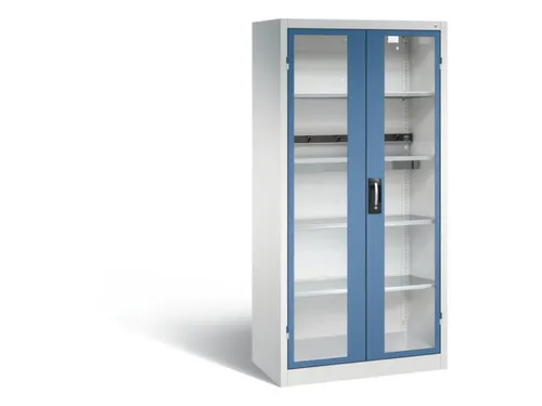 acculaadkast 1950x930x500mm 5stekkerdozen 230V cil.-slot front RAL5023