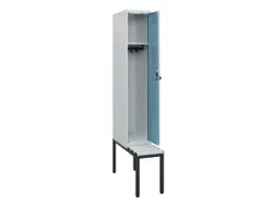 locker met bank,HxBxD 1950x300x815mm,1vak,vak B 300mm,draaigrendel