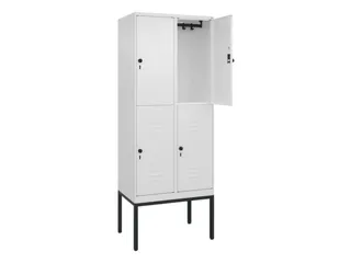 dubbeldekse locker,HxBxD 2120x800x500mm,2x2vak.,vak B 400mm - 2