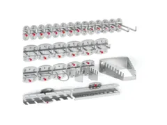 Haken Voor Geperforeerde Platen Assortiment 28-Delig Aluminium-Kleurig