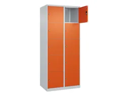 lockerkast,HxBxD 1850x800x500mm,2x5vakken,vak B 400mm,cil.-slot