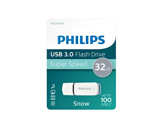 USB stick 3.0 Philips Snow USB-A 32GB grijs