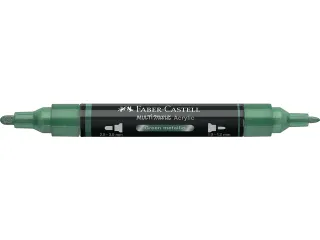 Acrylmarker Faber-Castell Multimark 295 green metallic - 3