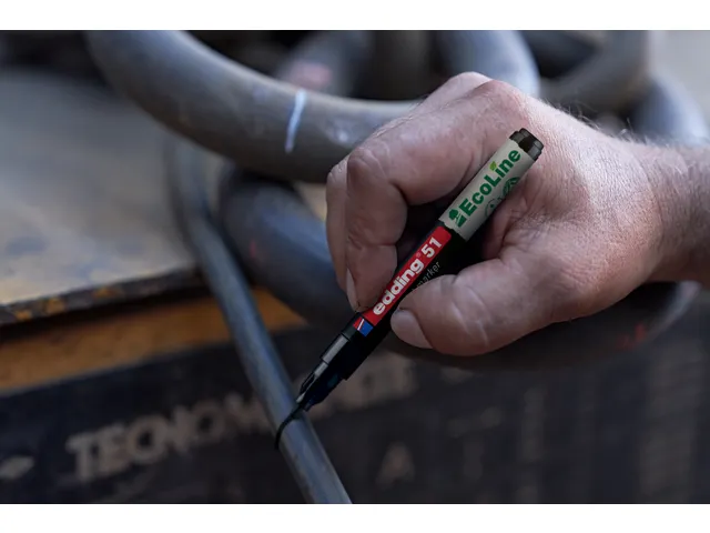 Paintmarker edding 51 EcoLine op waterbasis 1-2mm blauw