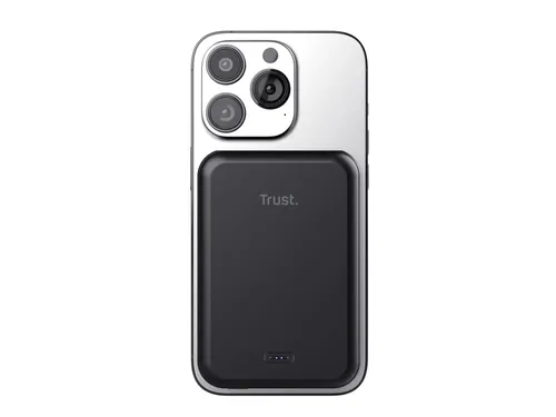 Trust 24877 Magno Draadloze magnetische powerbank 5.000 mAh Zwart