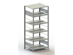 Inhaakstelling Basisveld Verzinkt 1850x806x636mm 6legborden 80kg