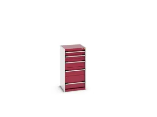 ladekast HxBxD 1000x525x525mm 5laden romp RAL7035 front RAL3004 - 7