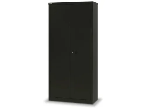 Garderobe-/-Ordnerkast Staalplaat 3 Puntsluiting Kledingstang Zwart