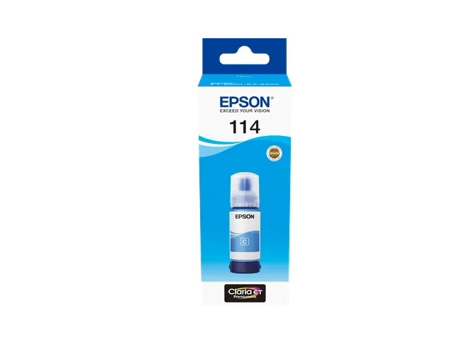 114 EcoTank Cyan ink bottle