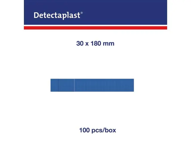 Detectaplast 8448 Textielpleister Elastisch Blauw 180x30mm 100 Stuks
