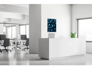 Wanddecoratie Textiel Set A2 Cactus Blauw - 4