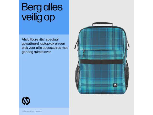 Hp Campus Xl Notebook Laptoptas Backpack 16.1 Inch Ruitmotief