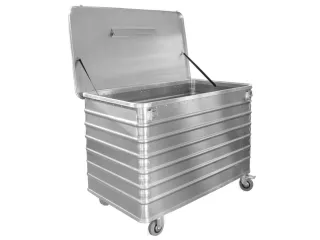 Bakwagens Aluminium Deksel 250kg Hxlxb 935x1280x730mm 656l - 2