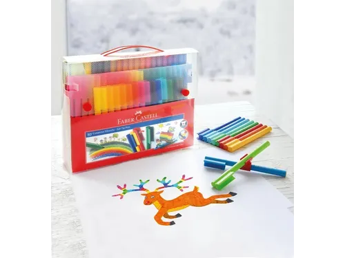 Kleurstiften Faber-Castell Connector assorti koffer à 60 stuks