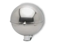 Kogelvormige Asbak Rvs 280x260x320mm Wandmontage