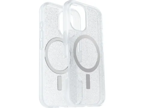 React Mag iPhone 16 Hoesje Stardust clear