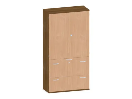 kantoorkast,HxBxD 1920x1000x430mm,decor romp noten,decor front beuken