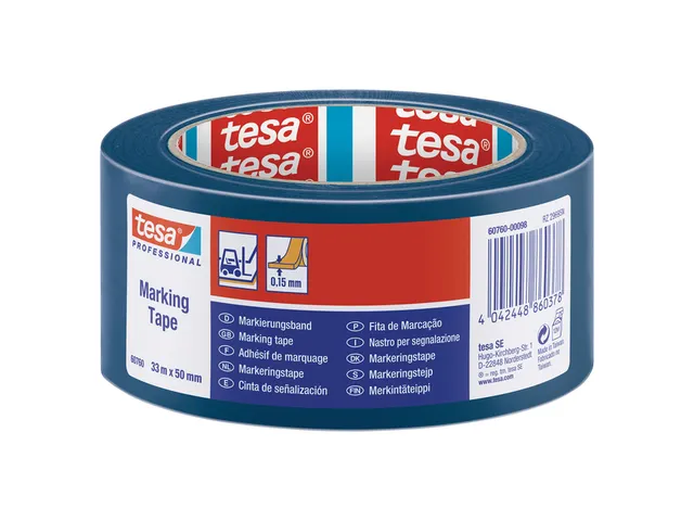 Markeringstape tesa Professional 60760 PV1 50mmx33m blauw