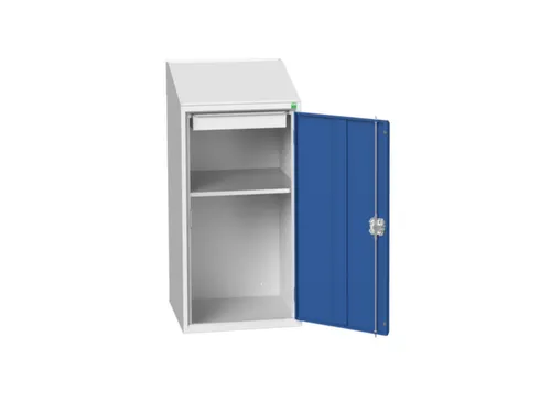 lessenaarkast 1130x525x550mm 1 legbord RAL7035 + RAL5010
