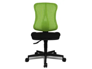 Bureaustoel Zitting Zwart Rugleuning Met Netbekleding In Groen - 2
