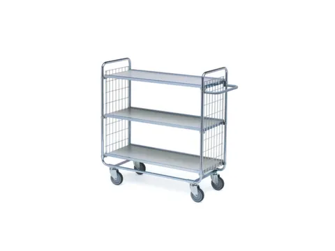 etagewagen,draagverm. 200kg,3etage(s),laadvl. LxB 620x425mm,houtetage