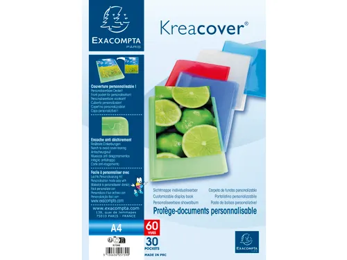 Showalbum A4 Assorti 30 Tas Halfharde Polypropyleen Kaft Kreacover