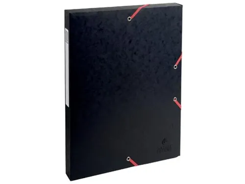 elastobox Exabox zwart A4 rug van 25mm karton