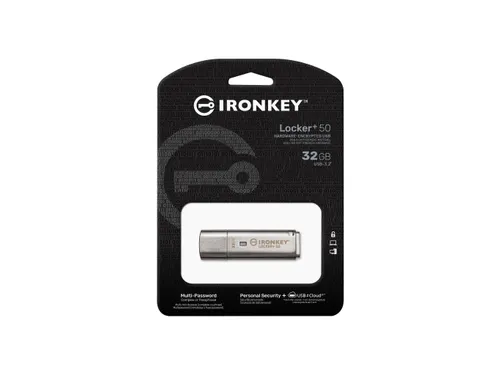 Kingston Technology IronKey Locker+ 50 USB Stick 32GB Zilver
