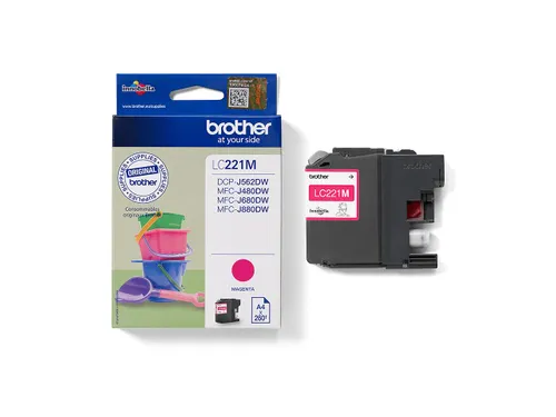 Inktcartridge Brother LC-221 rood