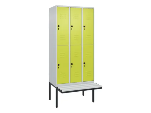 Dubbeldekse dekenkist,HxBxD 2120x900x815mm,3x2vak.,vak B 300mm
