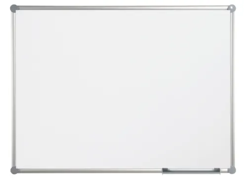 whiteboard,HxB 600x900mm,geëmailleerd,magnetisch,staal,opbergbak