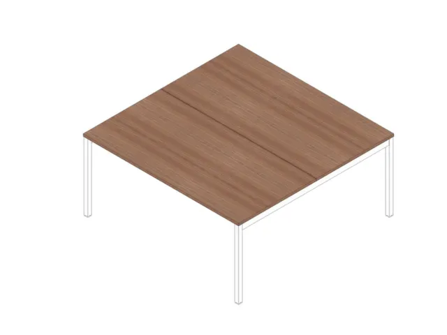 In Hoogte Verstelbare Benchtafel 680-760X1600X1600Mm Blad Canaletto