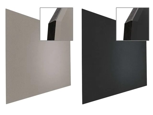 Prikbord Paneel Float Bulletin 120x200cm Zwart frameloos