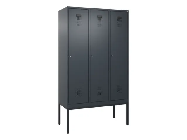locker voor scheiding van kleding,HxBxD 2120x1200x500mm,3vak