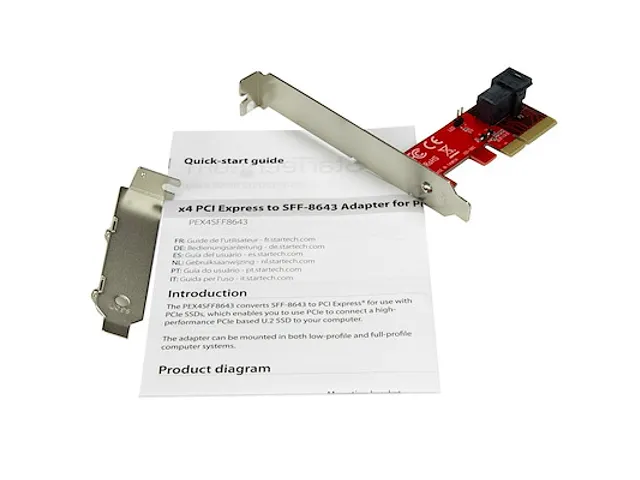 x4 PCI Express naar SFF-8643 Adapter voor PCIe NVMe U.2 SSD