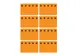 Etiket Herma 3774 26x40mm Diepvries Oranje 48 stuks