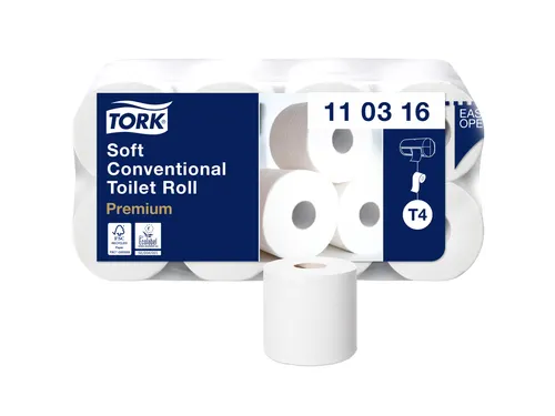 Toiletpapier Tork T4 110316 3-Laags Premium 250 vel 8 Rollen