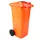 Container met rozet 120 Liter Oranje